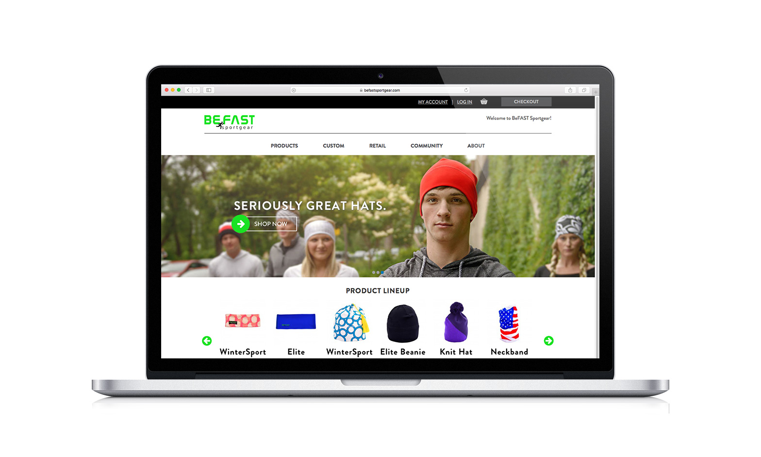 Befast desktop website