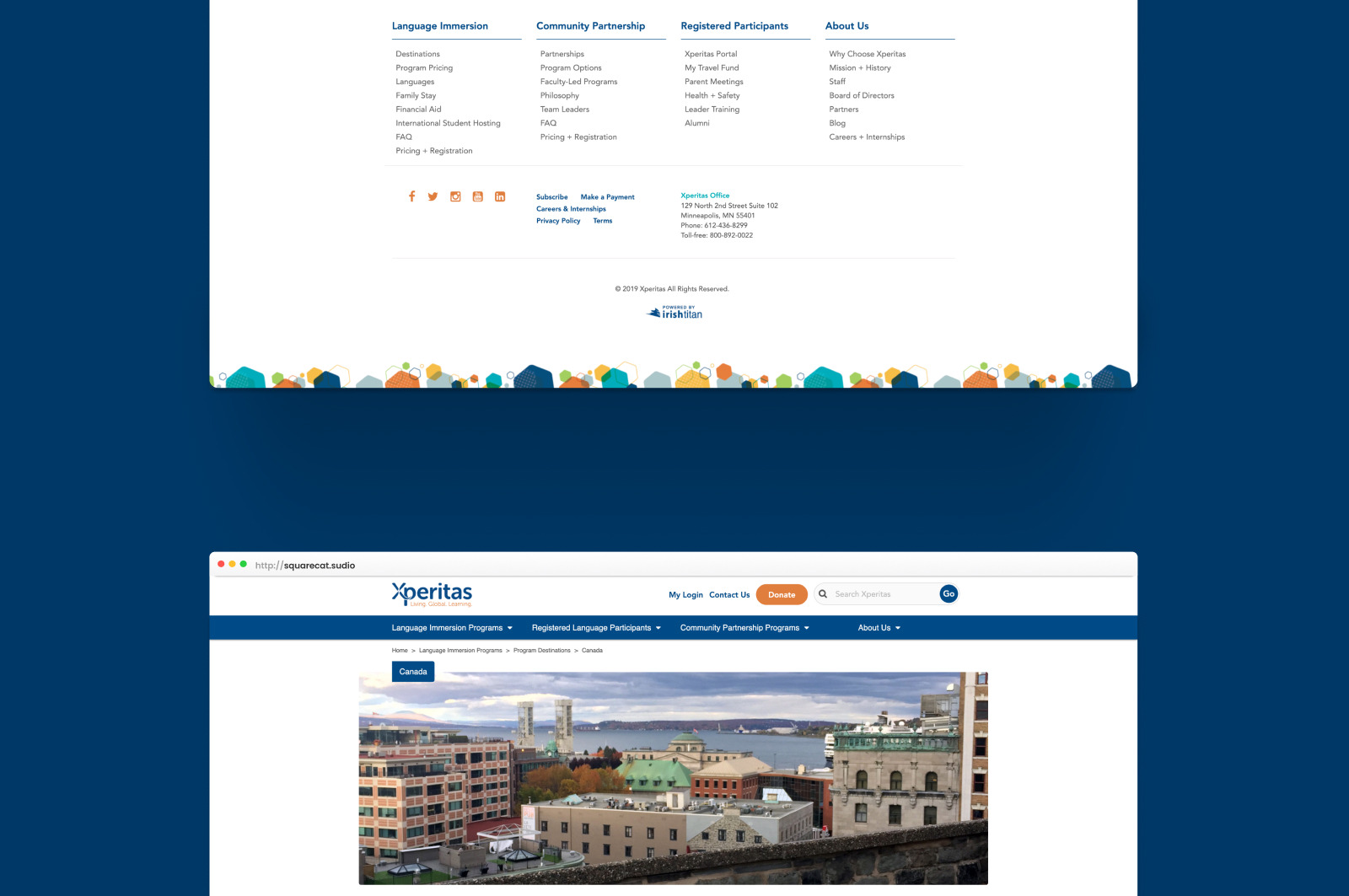Xperitas Website Middle